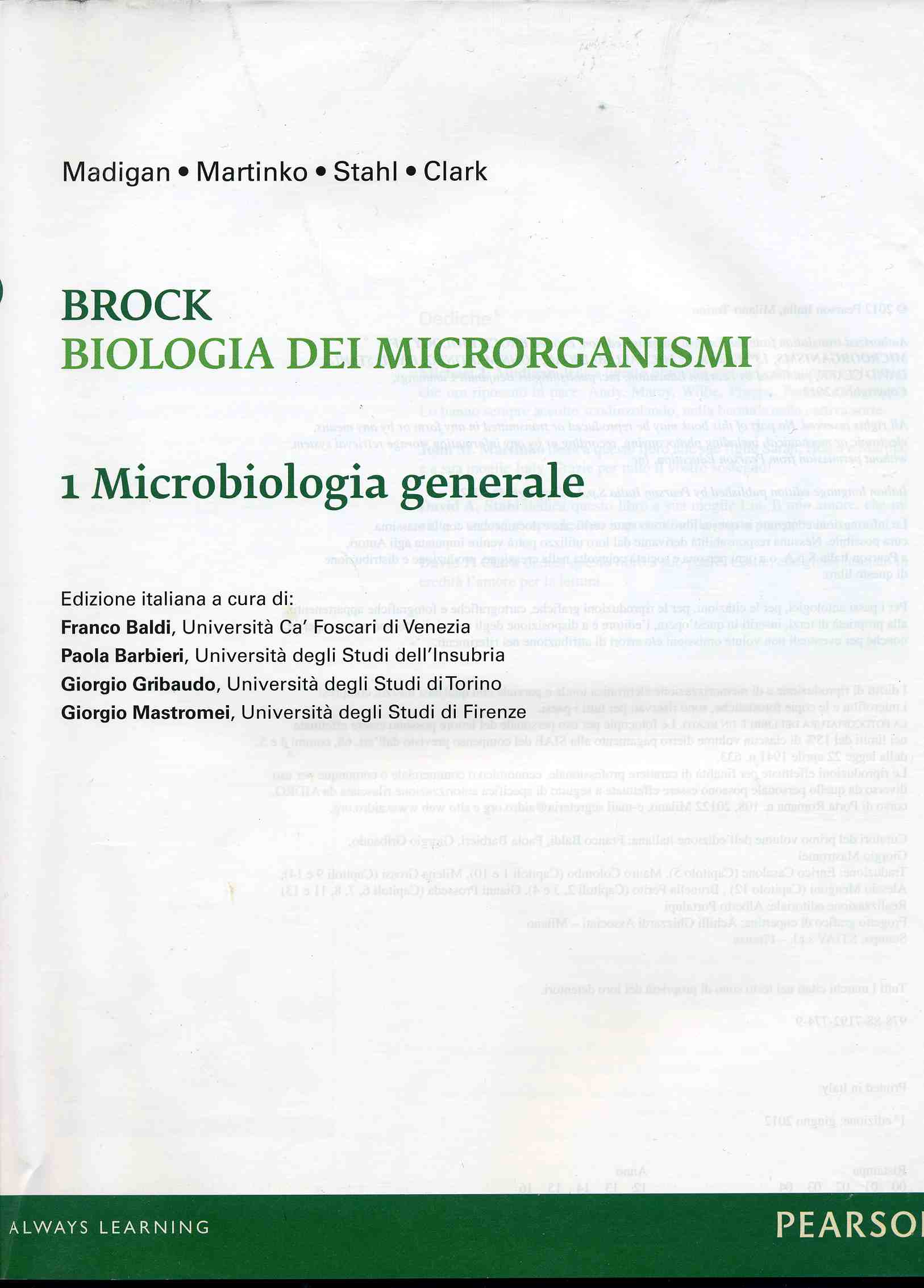 Brock Biologia Dei Microrganismi Vol 1 Pdf Download